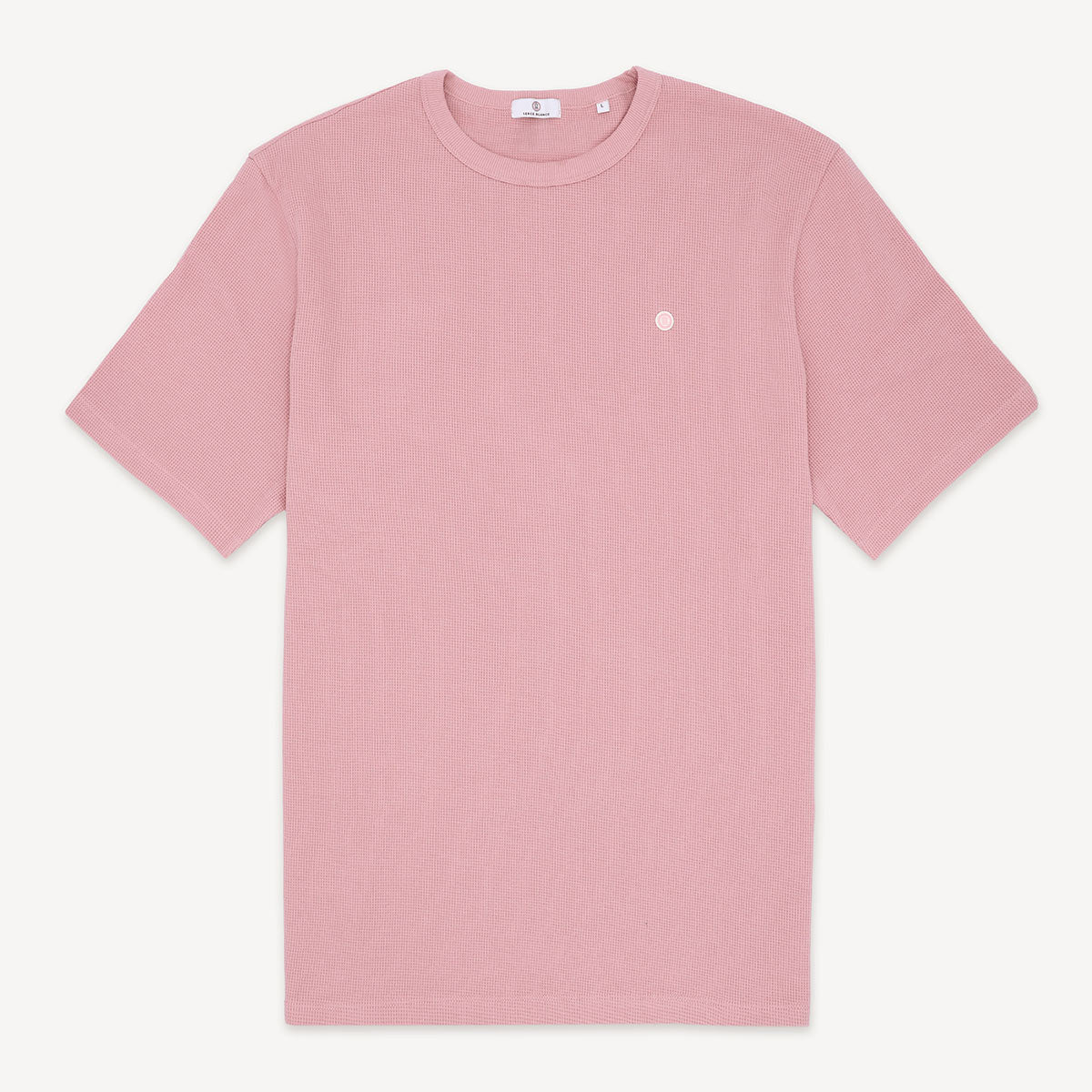 T-shirt Col Rond en Coton Gaufré Théo Rose Homme SERGE BLANCO