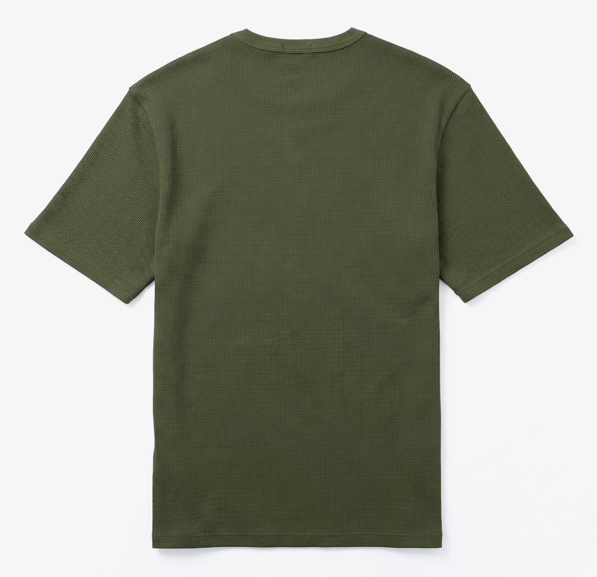 T-shirt Col Rond en Coton Gaufré Théo Vert Army Homme SERGE BLANCO