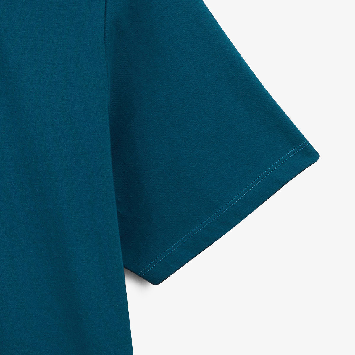 T-shirt col rond en coton imprime dos surf bleu opale HOMME SERGE BLANCO