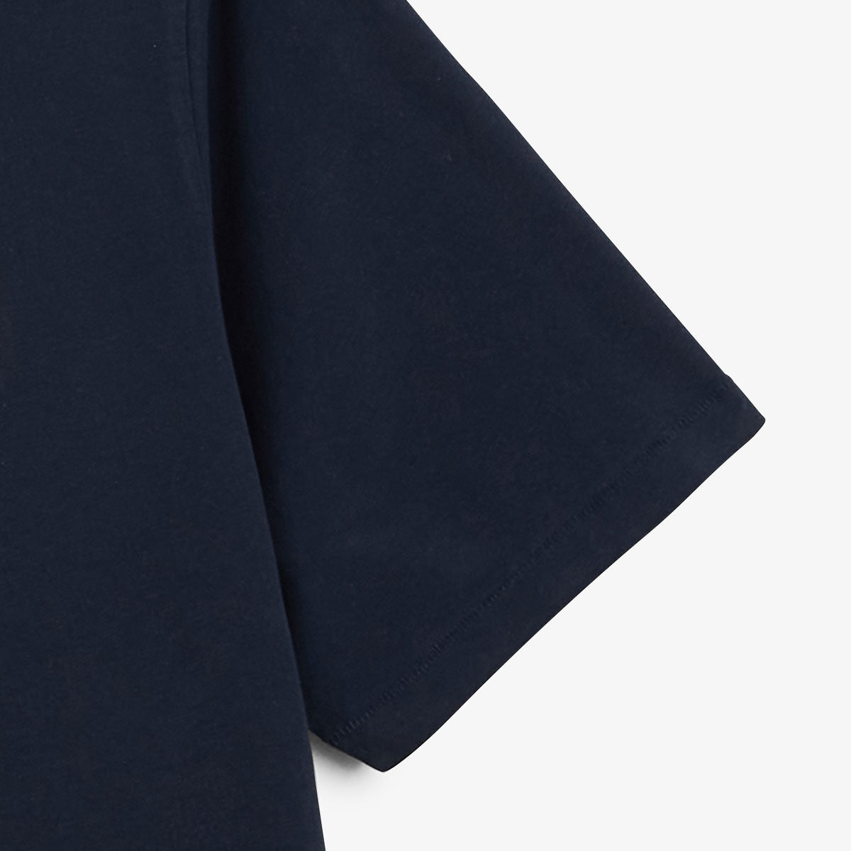 T-shirt Col Rond En Jersey de Coton Imprimé Dos Bleu Marine Homme SERGE BLANCO