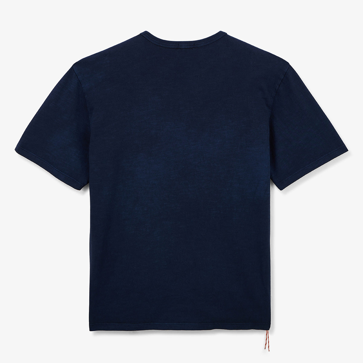 T-shirt girocollo in jersey di cotone slub pigment dye blu navy UOMO SERGE BLANCO