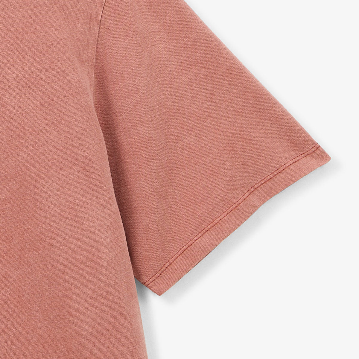 T-shirt girocollo in jersey di cotone slub pigment dye ruggine UOMO SERGE BLANCO