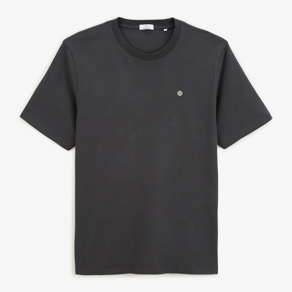 Maglietta girocollo grigia Crabone in cotone con stampa sul retro BLANCO BIARRITZ Uomo SERGE BLANCO