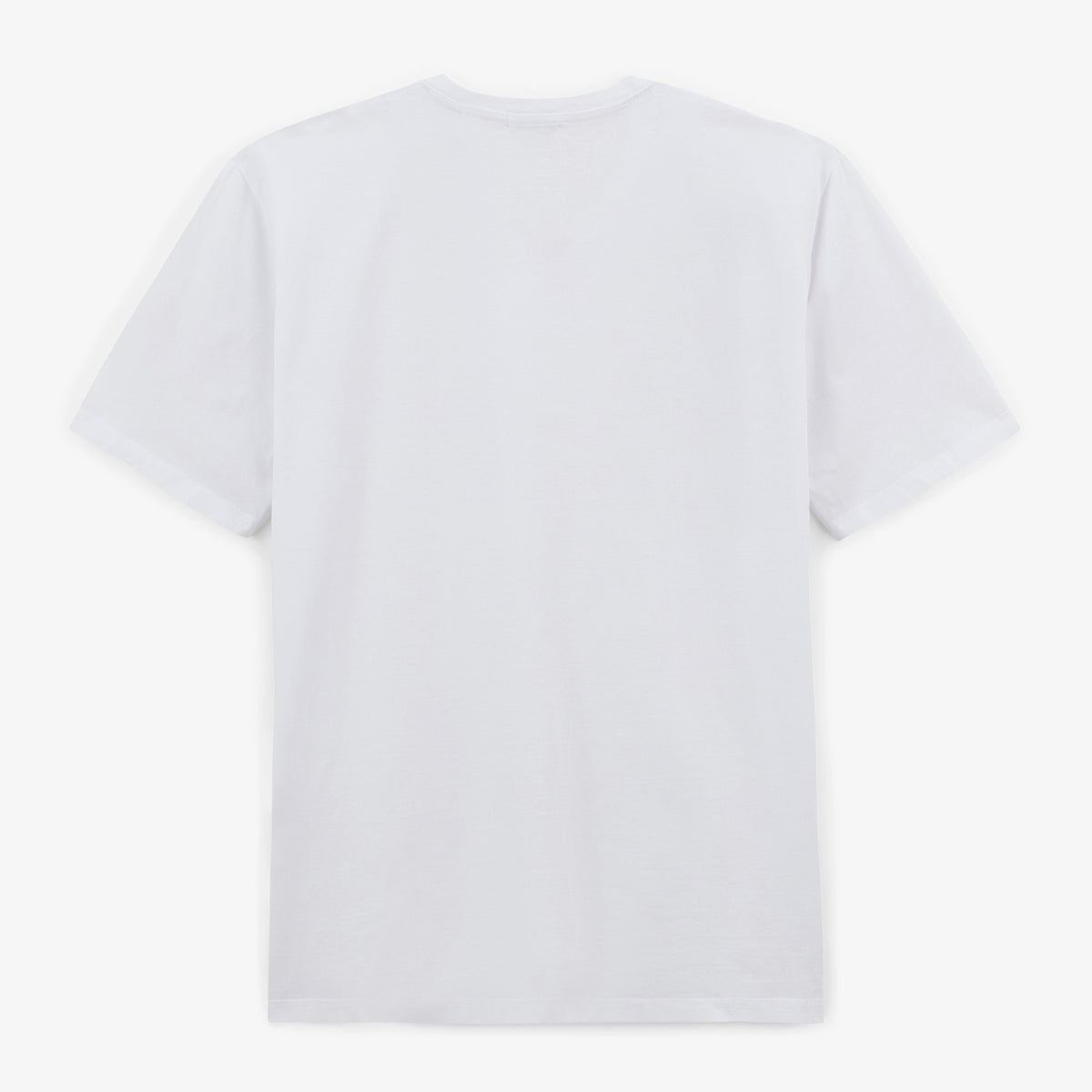 T-shirt col rond Théo blanc SERGE BLANCO vu de dos.