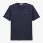 Maglietta girocollo Theo in cotone blu navy UOMO SERGE BLANCO