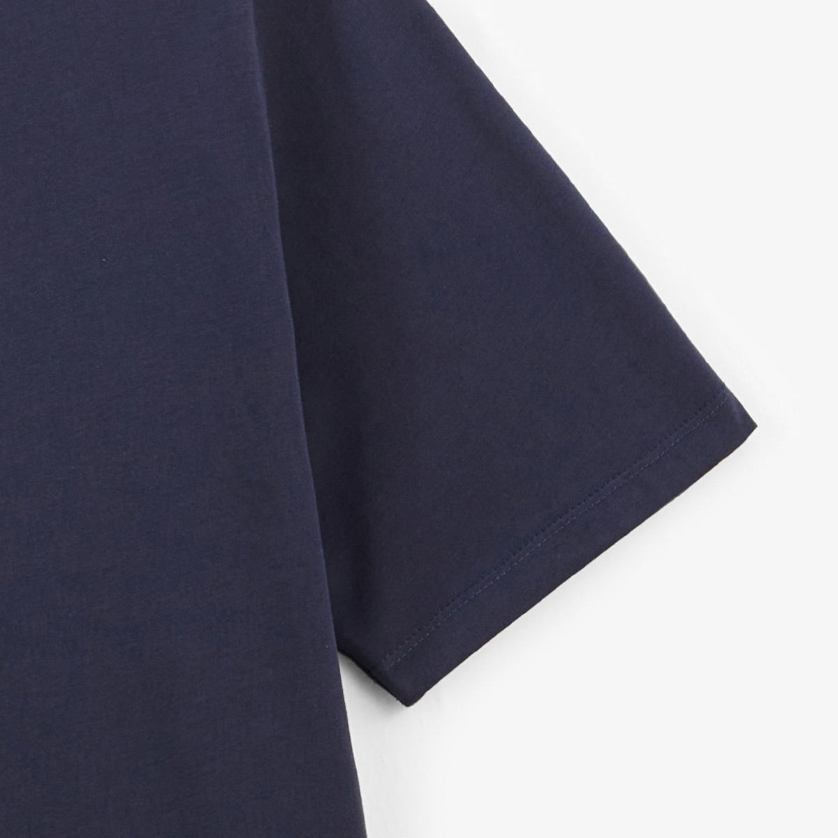 Maglietta girocollo Theo in cotone blu navy UOMO SERGE BLANCO