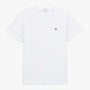 Junior white cotton crew neck t-shirt