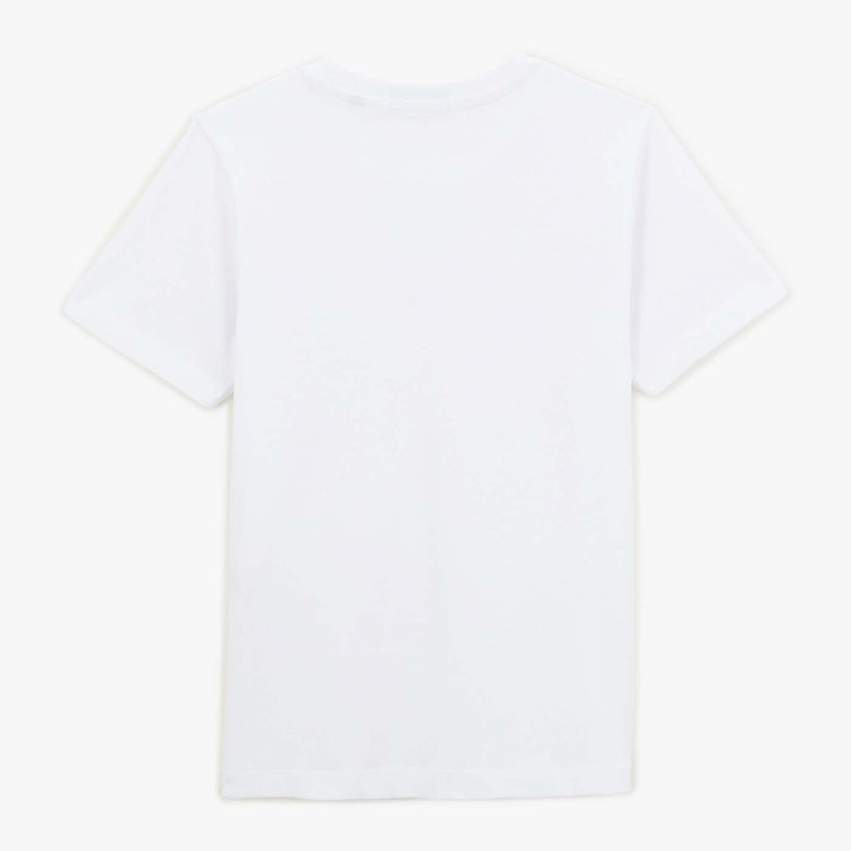 T-shirt Manches Courtes Col Rond En Coton Blanc Junior SERGE BLANCO