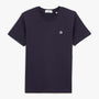 Junior dark blue cotton crew neck t-shirt