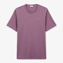 T-shirt Manches Courtes Col Rond En Coton Violet Pourpre Théo Homme SERGE BLANCO