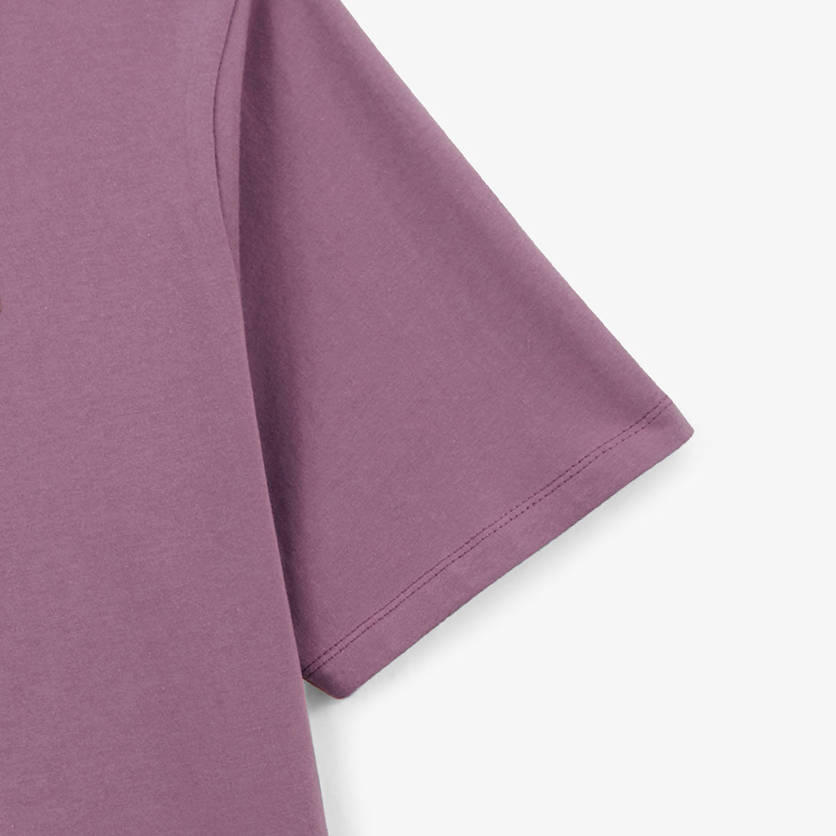 T-shirt Manches Courtes Col Rond En Coton Violet Pourpre Théo Homme SERGE BLANCO