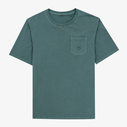 T-shirt Tim mint avec poche poitrine