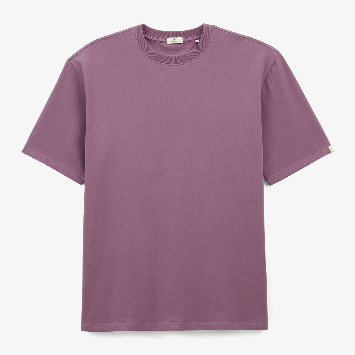 T-shirt Manches Courtes En Coton Stretch Violet Pourpre Tarike Homme SERGE BLANCO