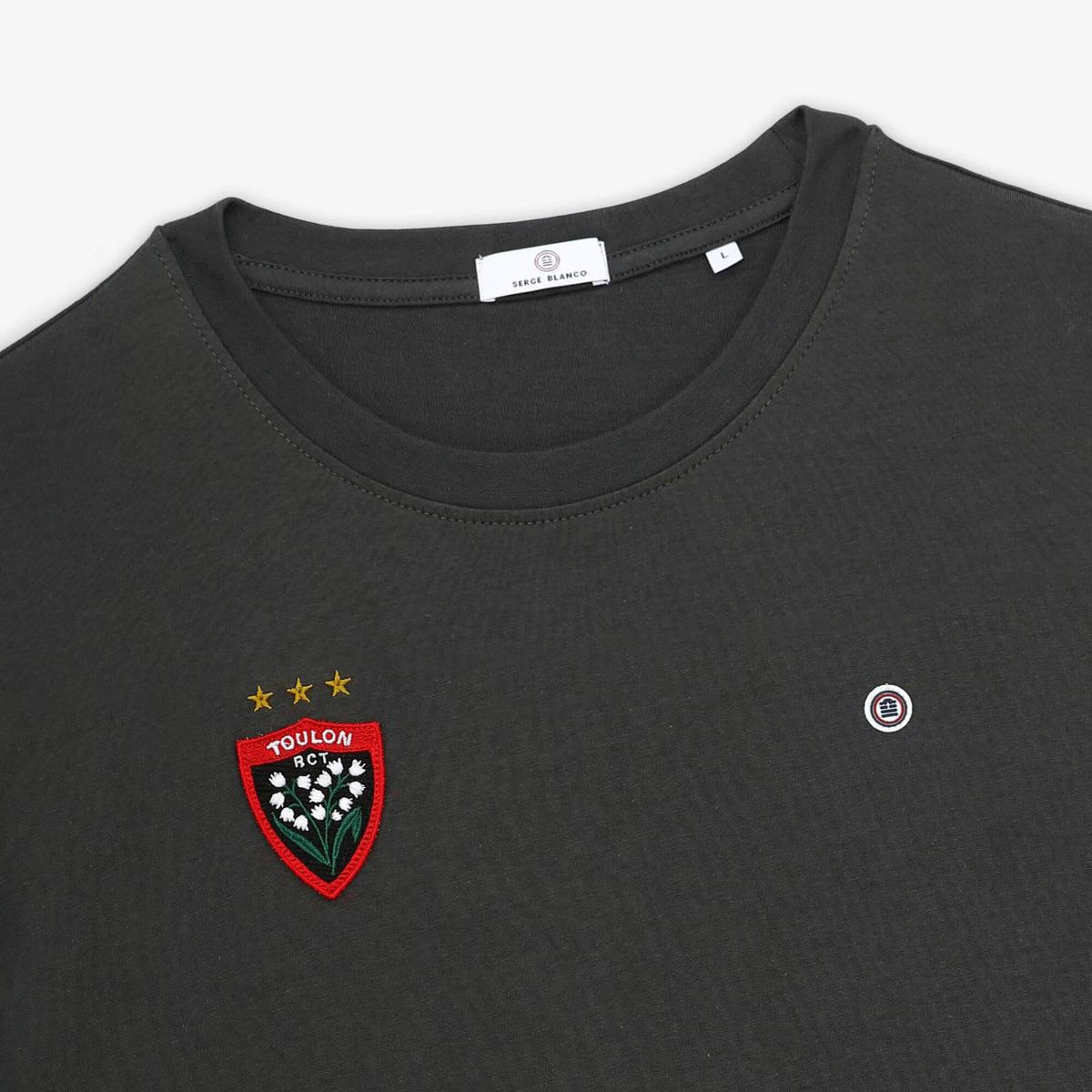 Maglietta RCT Triplé Coppa Europa Grigio Uomo SERGE BLANCO