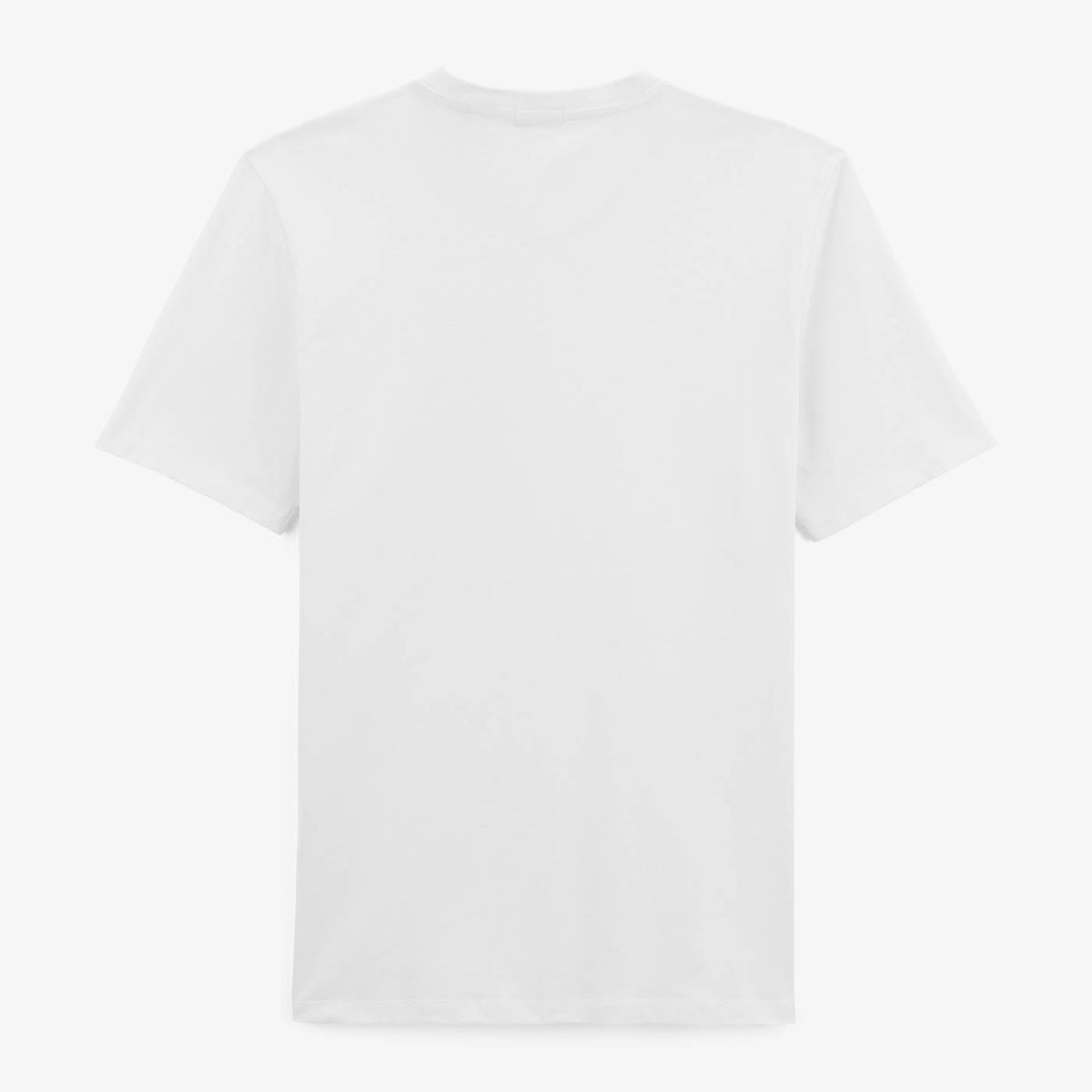 T-shirt Manches Courtes Thibault En Coton Col V Homme Blanc SERGE BLANCO