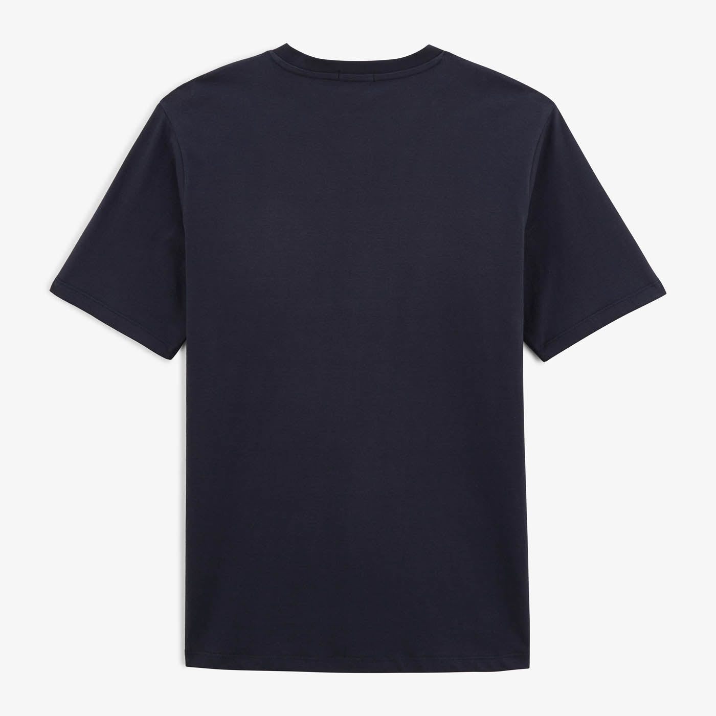 T-shirt Manches Courtes Thibault En Coton Col V Homme Bleu Navy SERGE BLANCO