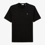 T-shirt Manches Courtes Thibault En Coton Col V Homme Noir SERGE BLANCO