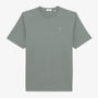 T-shirt Manches Courtes En Coton Col Rond Théo Gris Ardoise Homme SERGE BLANCO