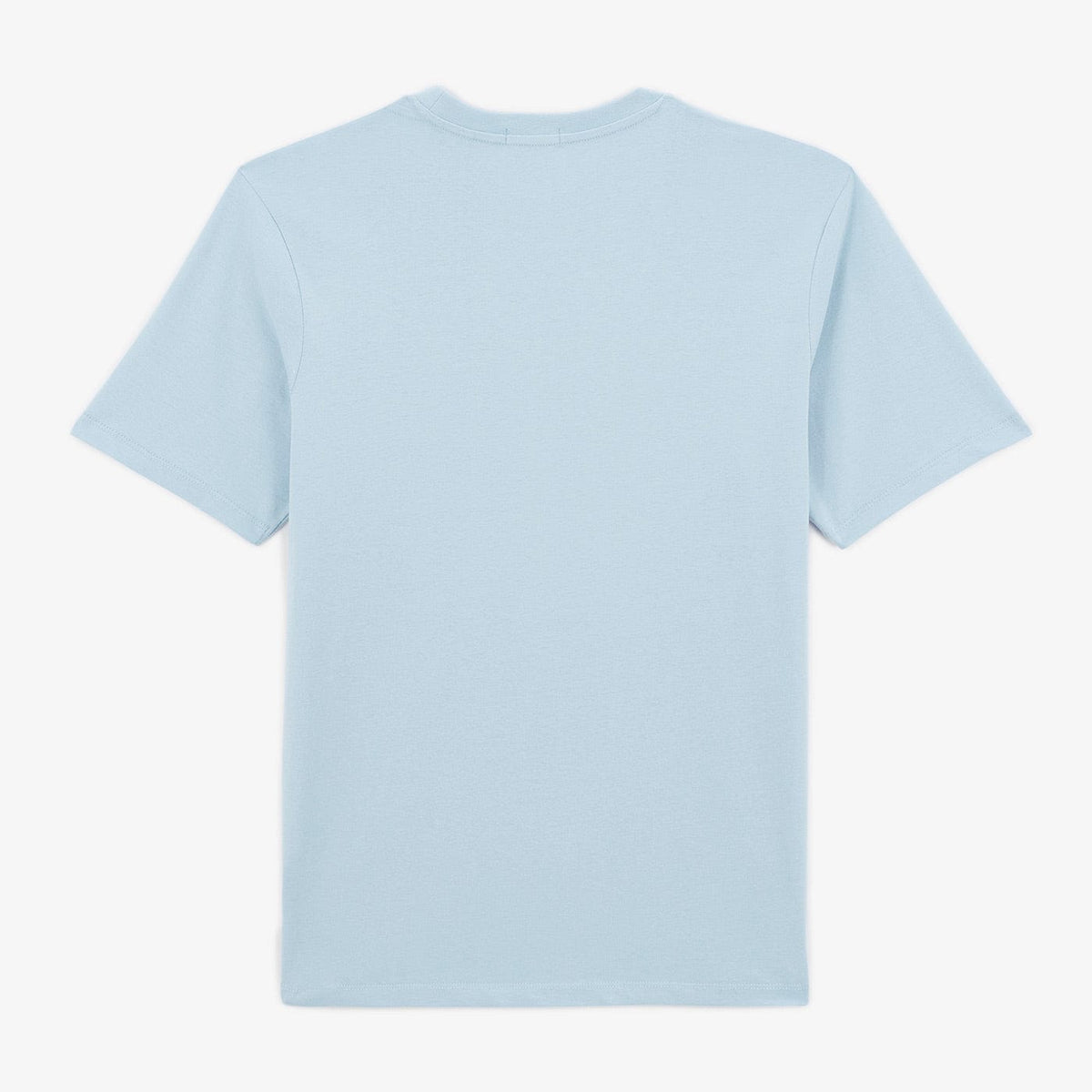 T-shirt Manches Courtes En Coton Col Rond Théo Bleu Ciel Homme SERGE BLANCO