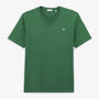 T-shirt Manches Courtes En Coton Col Rond Théo Teck Vert Menthe Homme SERGE BLANCO