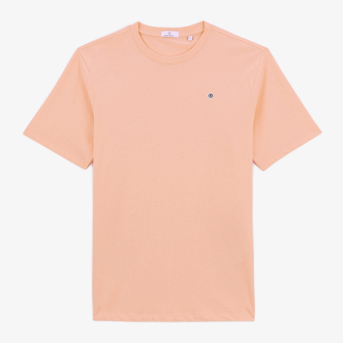 T-shirt Manches Courtes En Coton Col Rond Théo Rose Skin Homme SERGE BLANCO