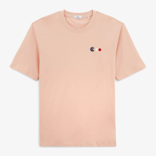 T-shirt Tiam En Coton Rose Skin Broderie Arcade Homme SERGE BLANCO