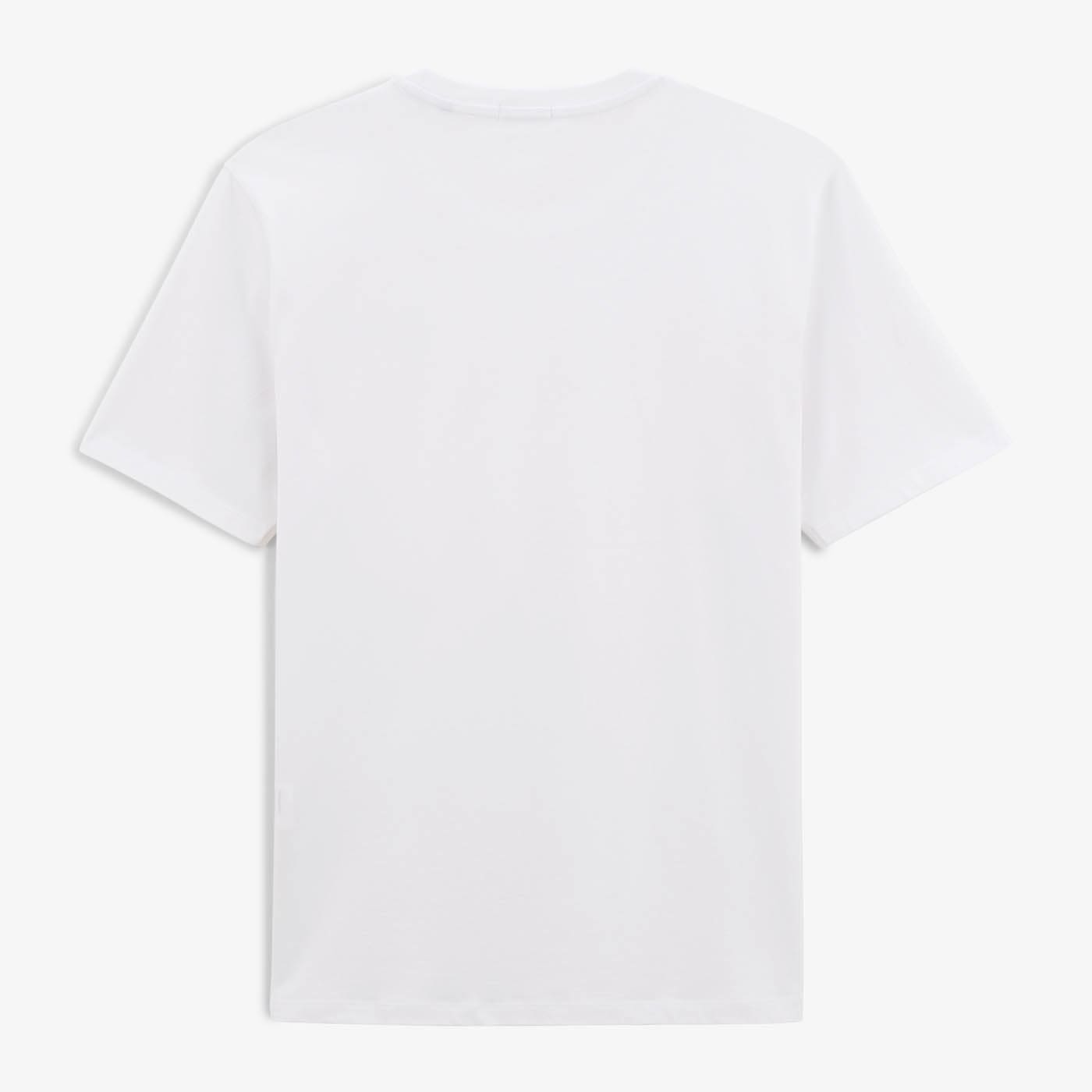 T-shirt Manches Courtes En Coton Col Rond Trucker Blanc Homme SERGE BLANCO