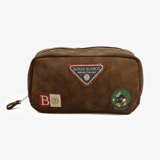 Trousse de toilette French Goal avec patchs SERGE BLANCO