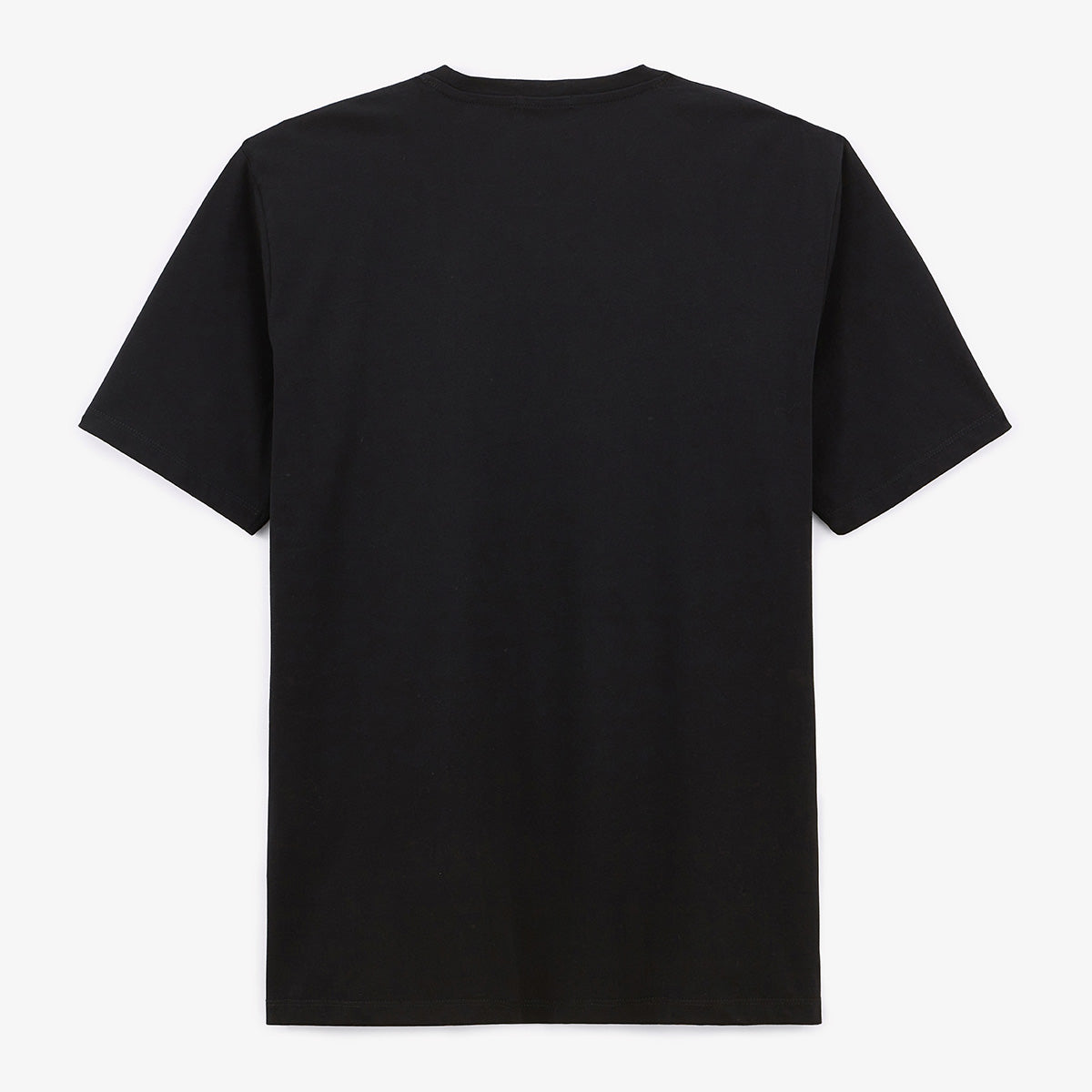 T-shirt col rond Theo en coton noir HOMME SERGE BLANCO