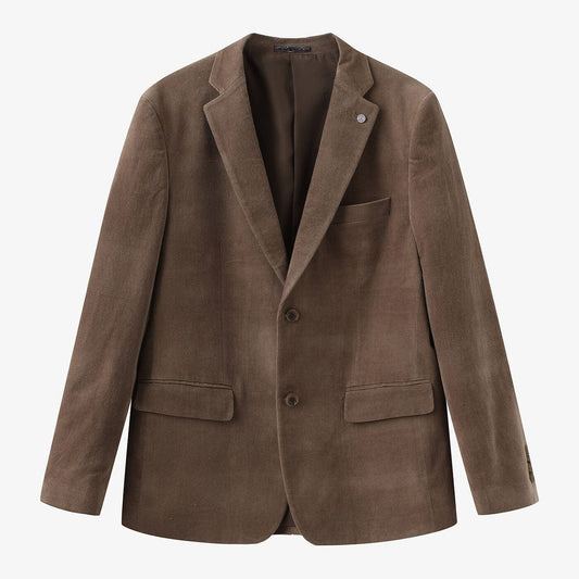 Veste blazer Henri en velours chocolat Homme SERGE BLANCO