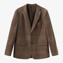Veste blazer Henri en velours chocolat Homme SERGE BLANCO