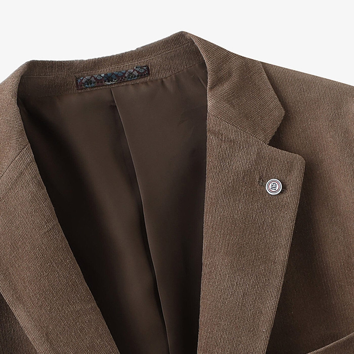 Veste blazer Henri en velours chocolat Homme SERGE BLANCO