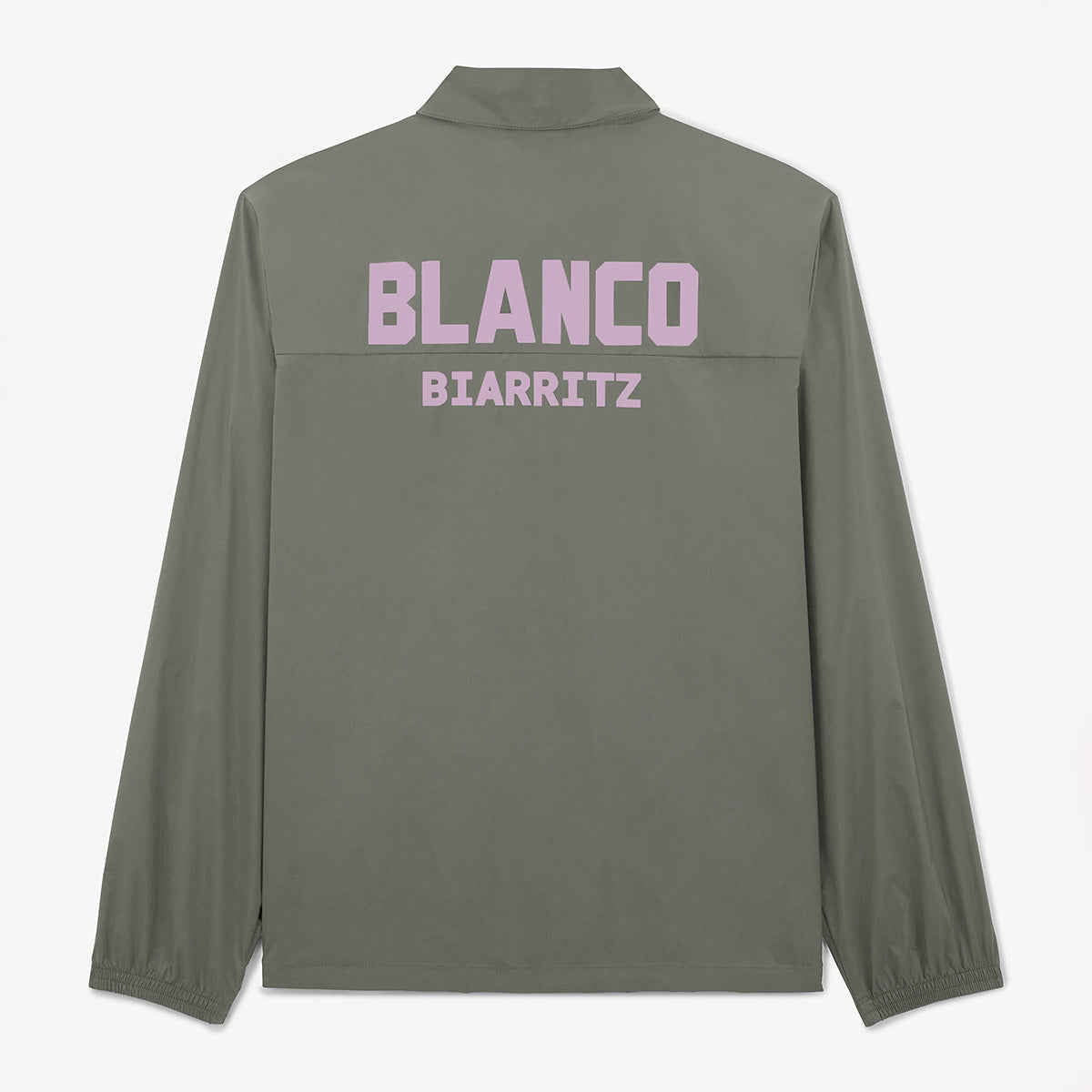 BLANCO BIARRITZ MEN'S LIGHTWEIGHT WATER-REPELLENT GREY TWILL JACKET