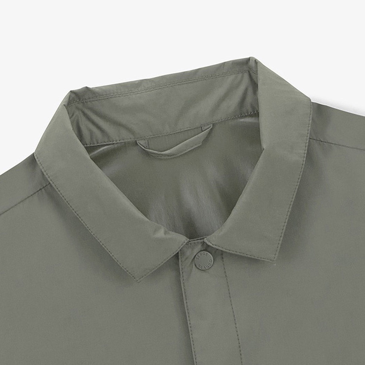 BLANCO BIARRITZ MEN'S LIGHTWEIGHT WATER-REPELLENT GREY TWILL JACKET