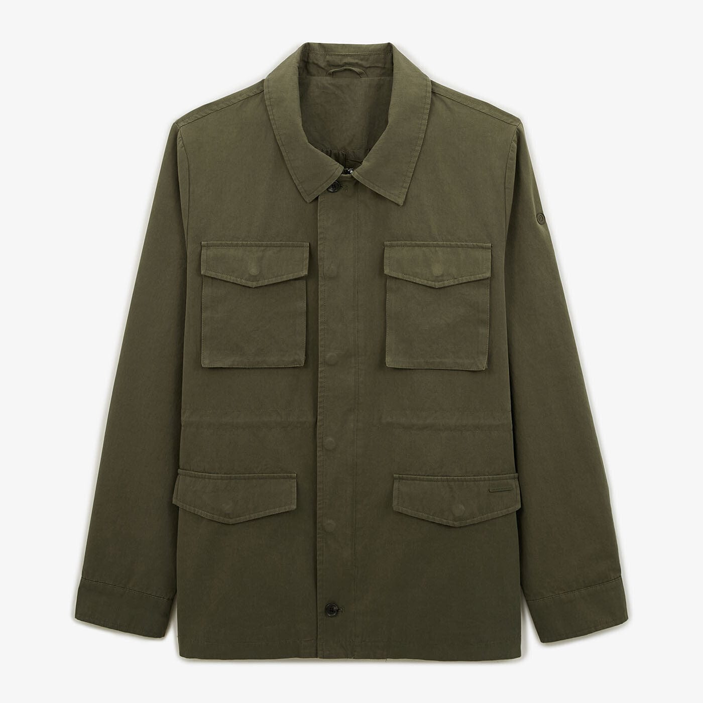 Veste Safari Dagobert En Coton Vert Militaire 4 Poches Homme SERGE BLANCO