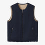 Drake Navy Blue Reversible Sleeveless Jacket for Men by SERGE BLANCO