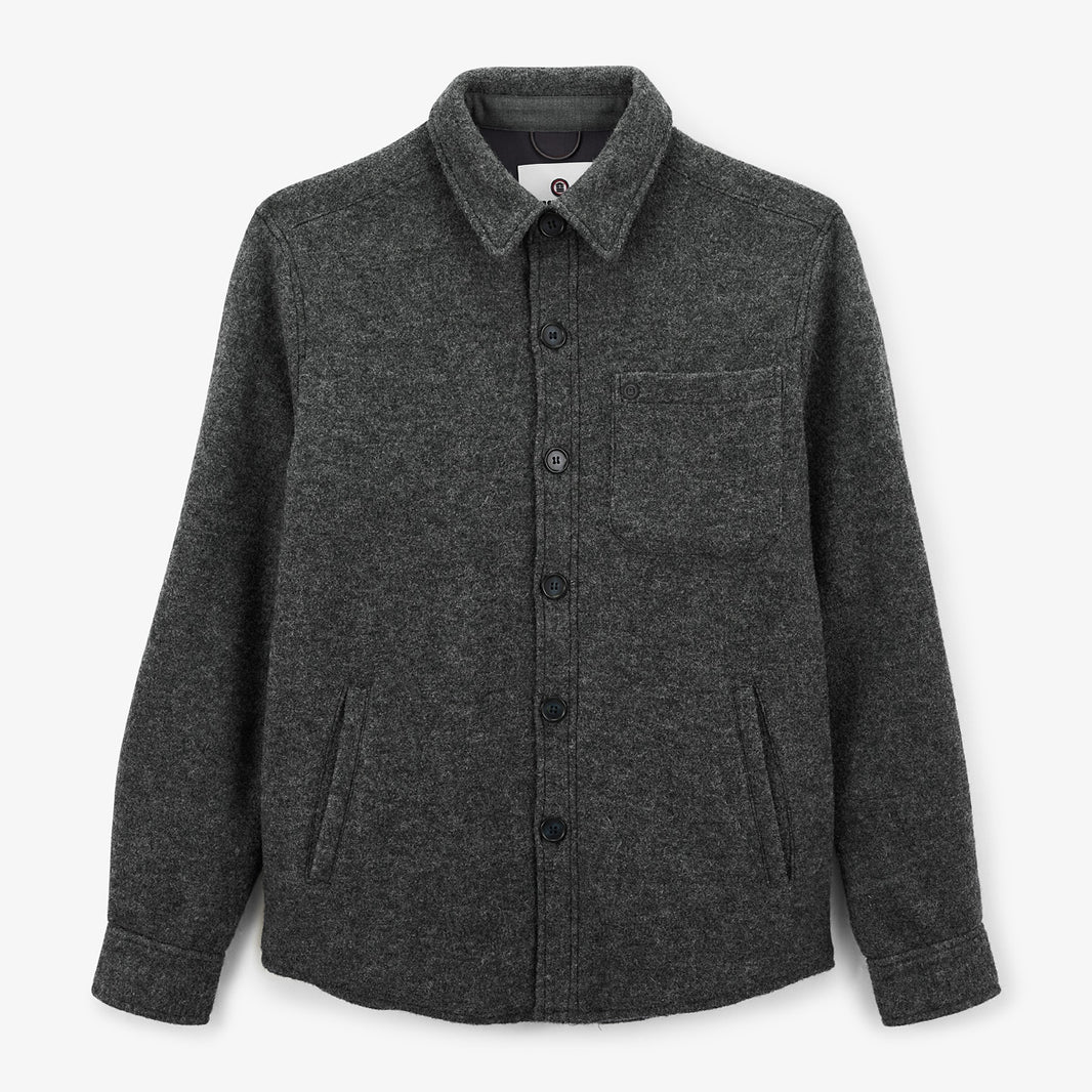 Chaqueta Trap gris jaspeado para hombre de SERGE BLANCO