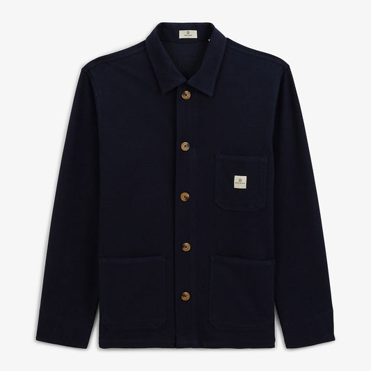 Veste Worker Dave En Coton Bleu Foncé Homme SERGE BLANCO