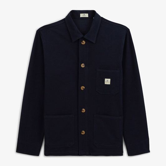 Veste Worker Dave En Coton Bleu Foncé Homme SERGE BLANCO