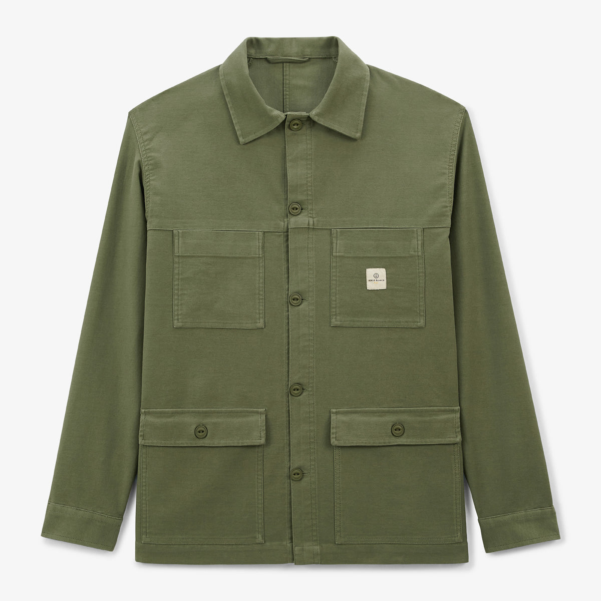 Veste Worker effet brossé vert militaire Wilfried Play Homme SERGE BLANCO