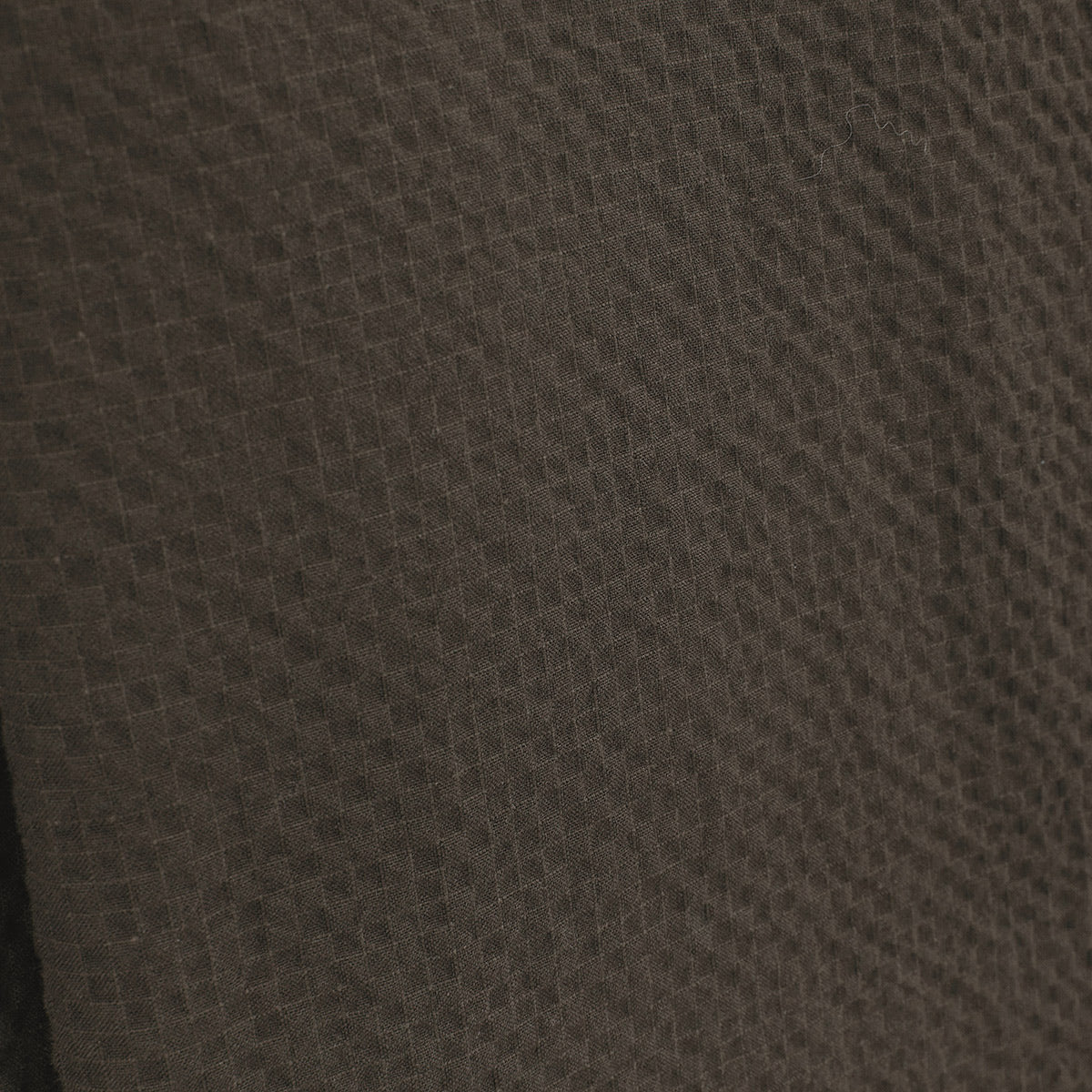 Worker-jasje van seersucker-katoen in kleibruin Wilfried HEREN SERGE BLANCO