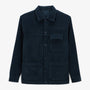Veste Worker en velours bleu dark navy Wilfried Homme SERGE BLANCO