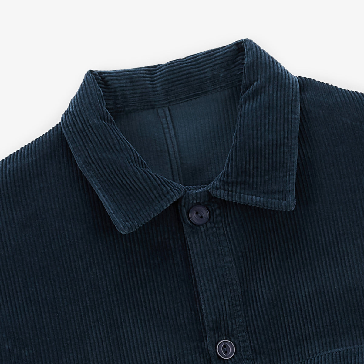 Veste Worker en velours bleu dark navy Wilfried Homme SERGE BLANCO