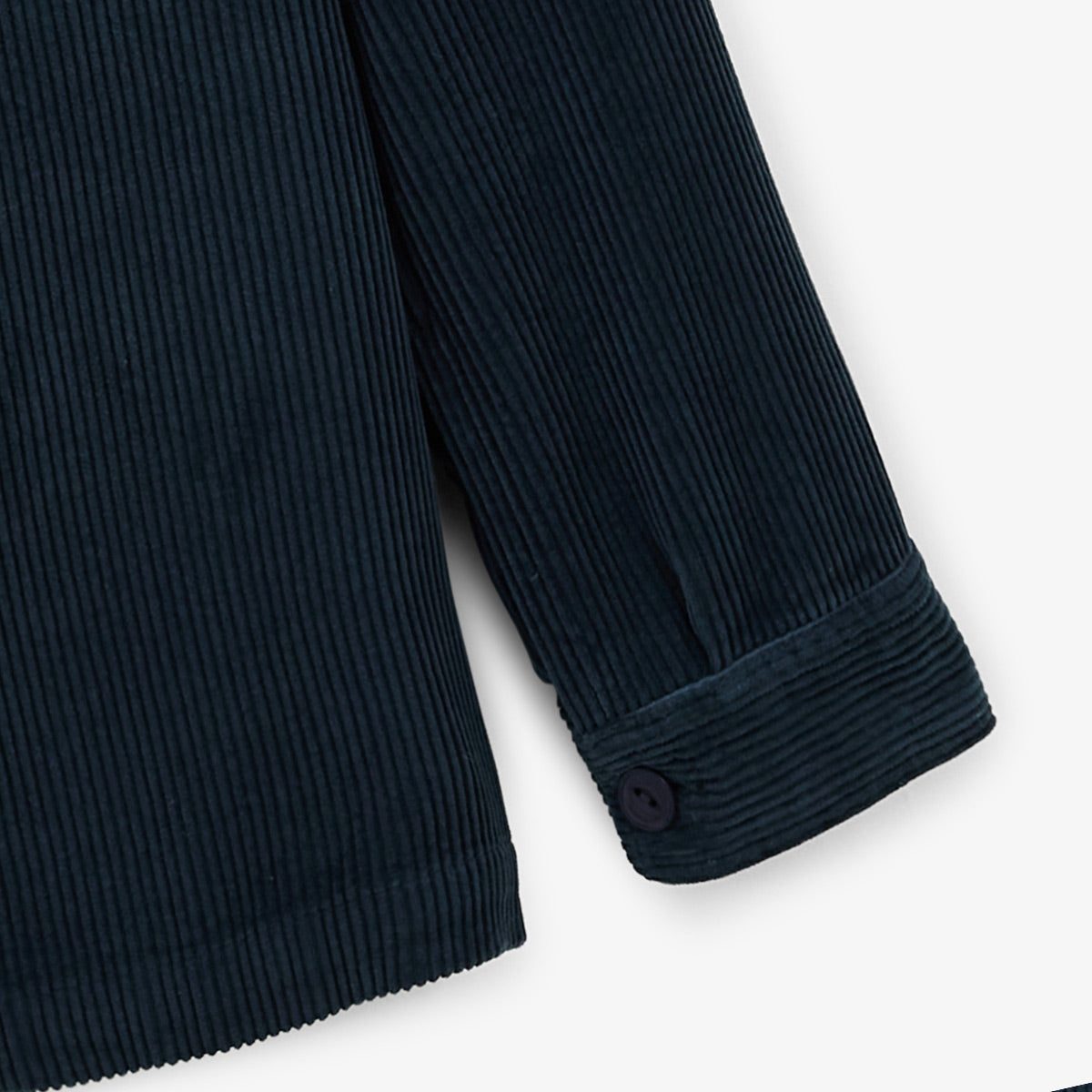 Veste Worker en velours bleu dark navy Wilfried Homme SERGE BLANCO