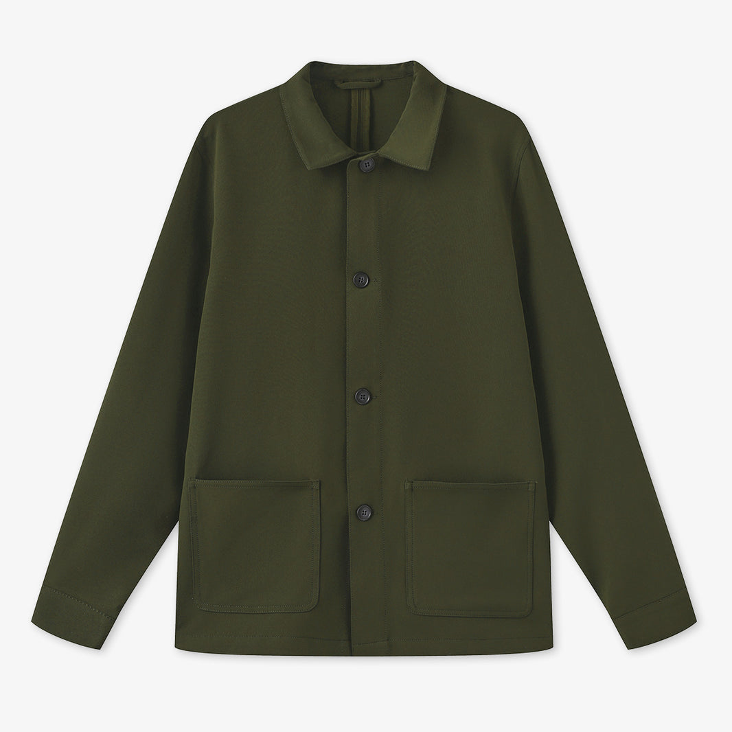 Giacca Worker verde militare Waël serge blanco