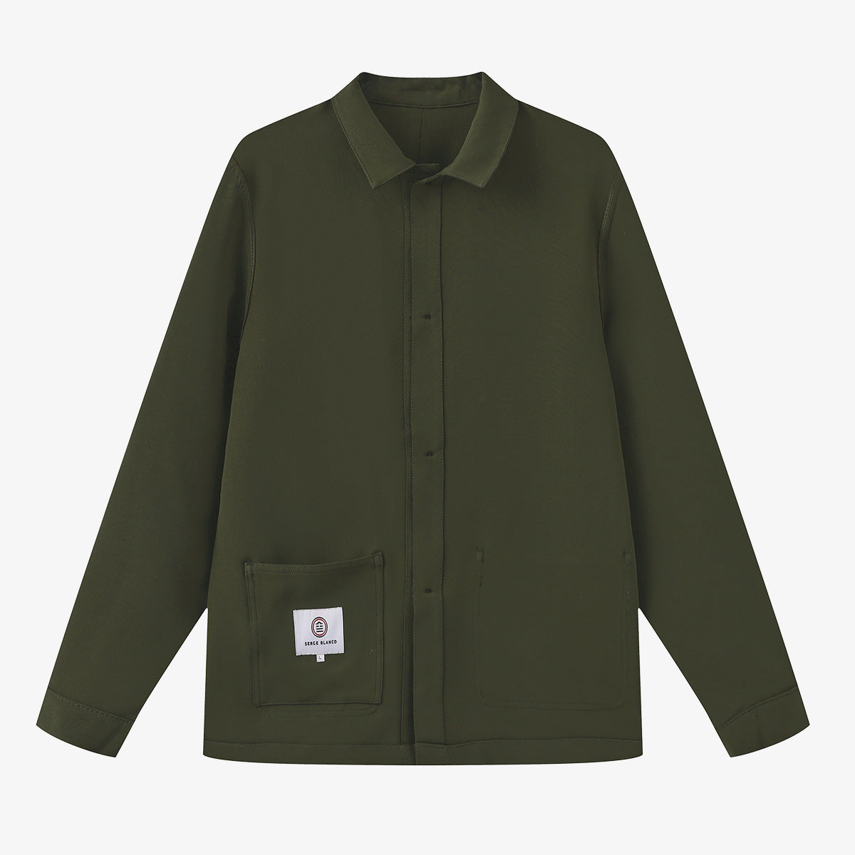 Giacca Worker verde militare Waël serge blanco