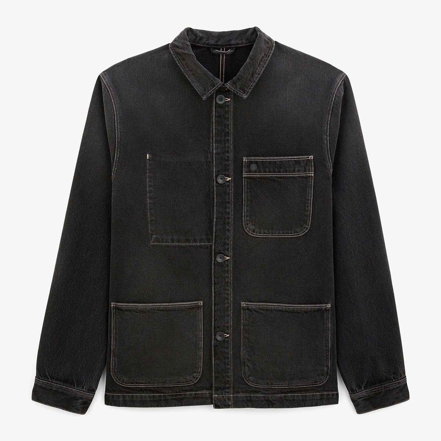 Veste Worker Wendel En Denim Gris Foncé Homme SERGE BLANCO