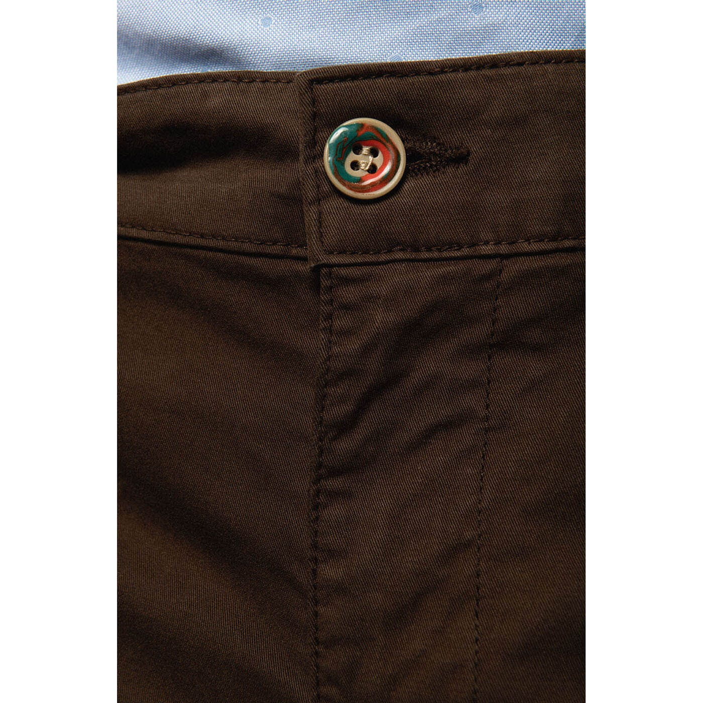 Chino 702 Komfort-Schnitt Schokoladenbraun