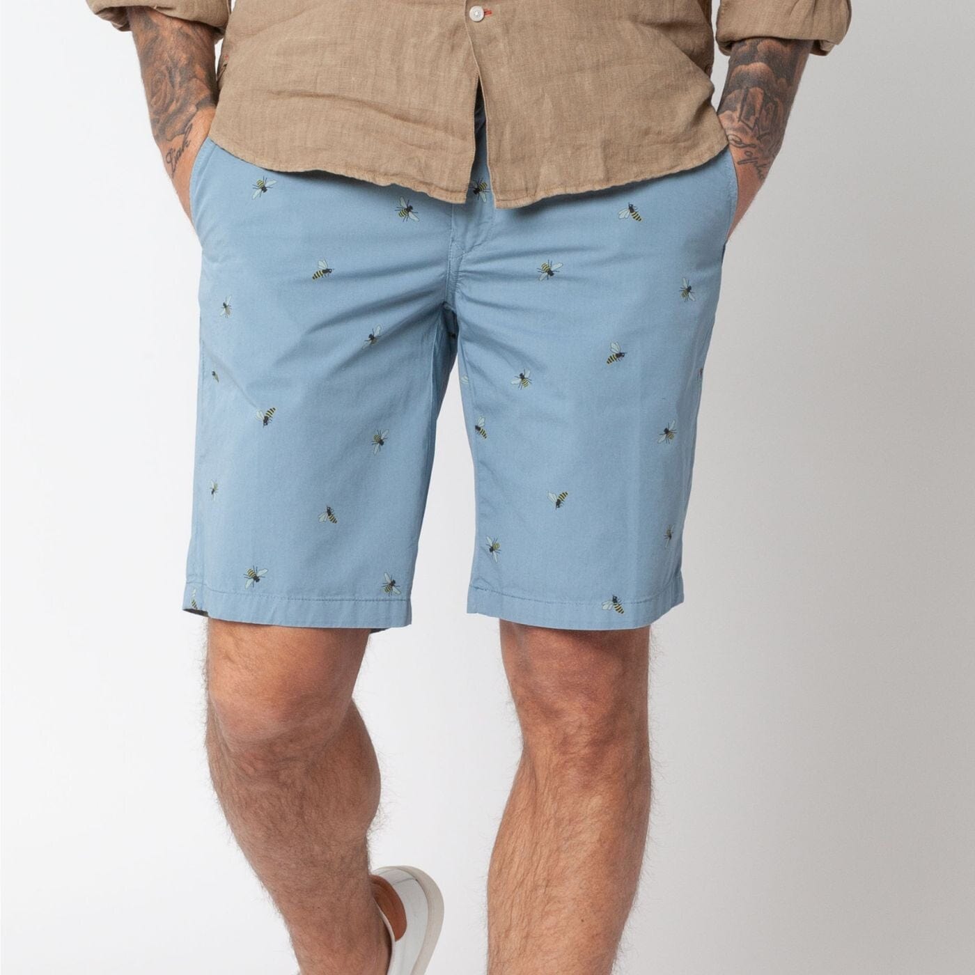 Bermudashorts 200 stahlblau