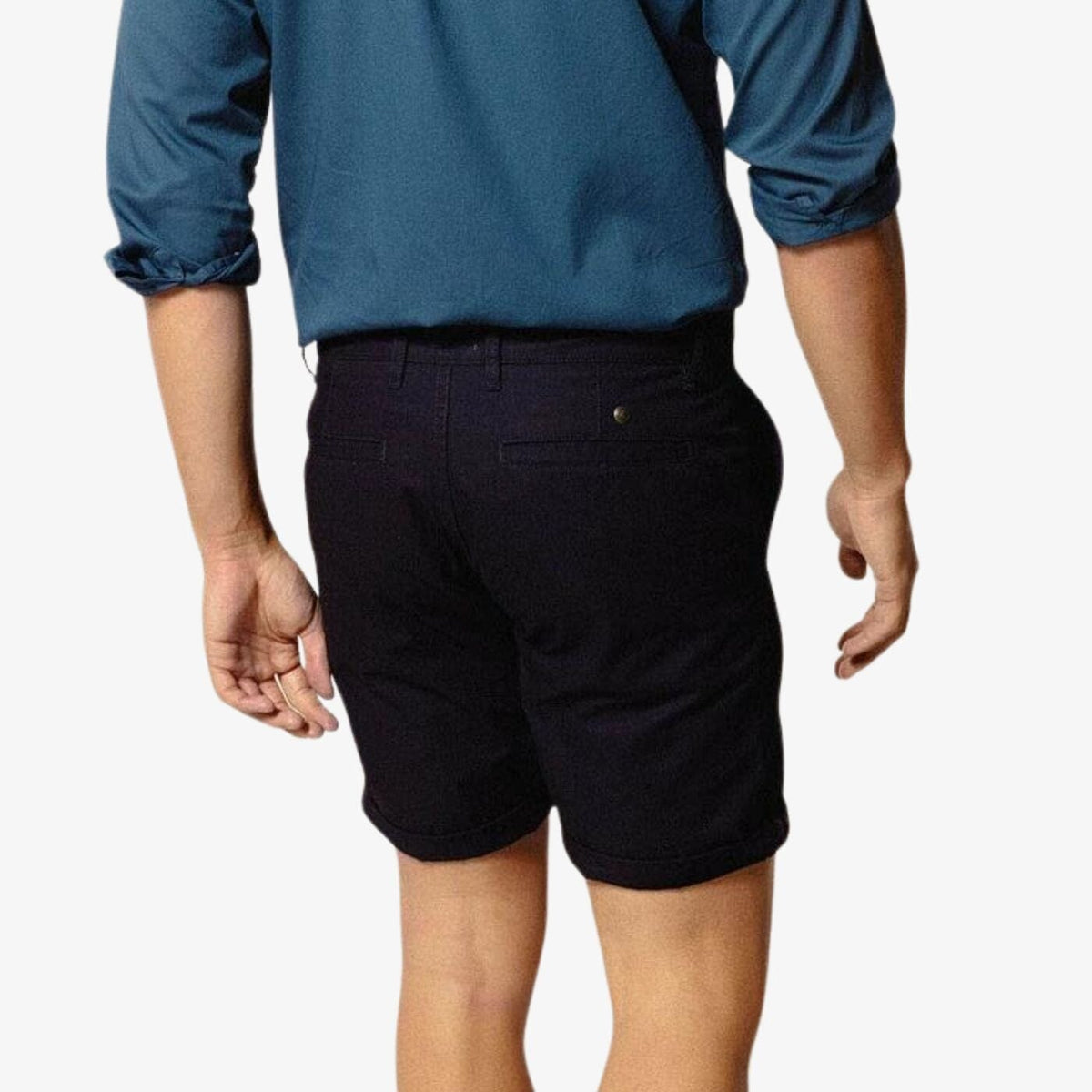 Bermudashorts Chino mit  feinen Ton-in-Ton-Streifen